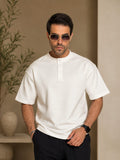 HYM DESIGN oversized henley t-shirt
