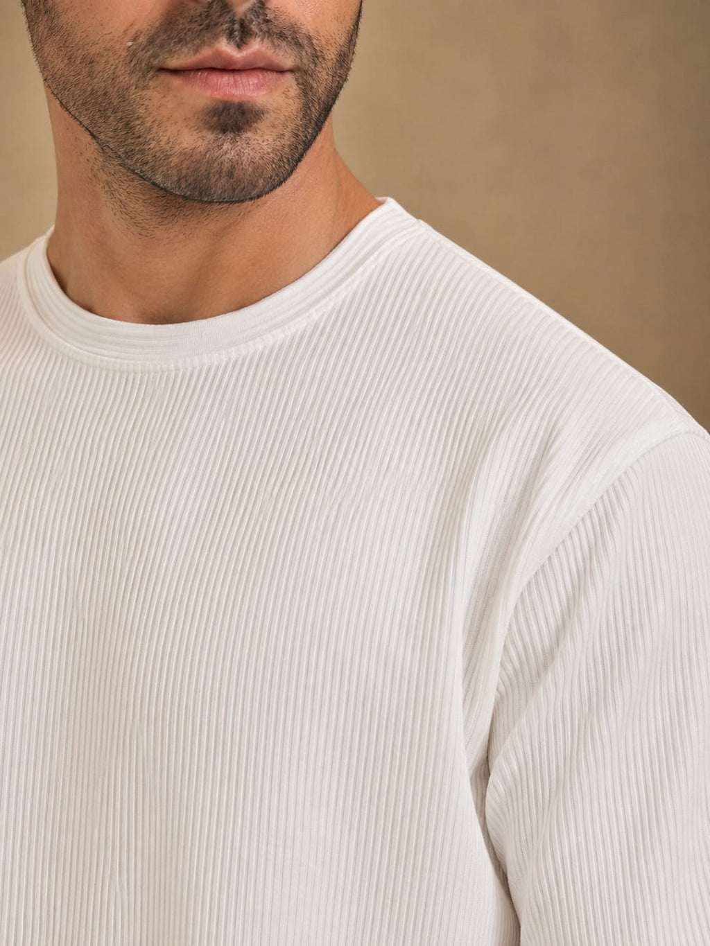 HYM DESIGN Crew Neck Textured t-shirt